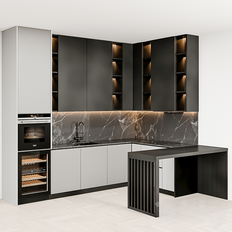 kitchen_modern60 3DS Max - thumbnail 2