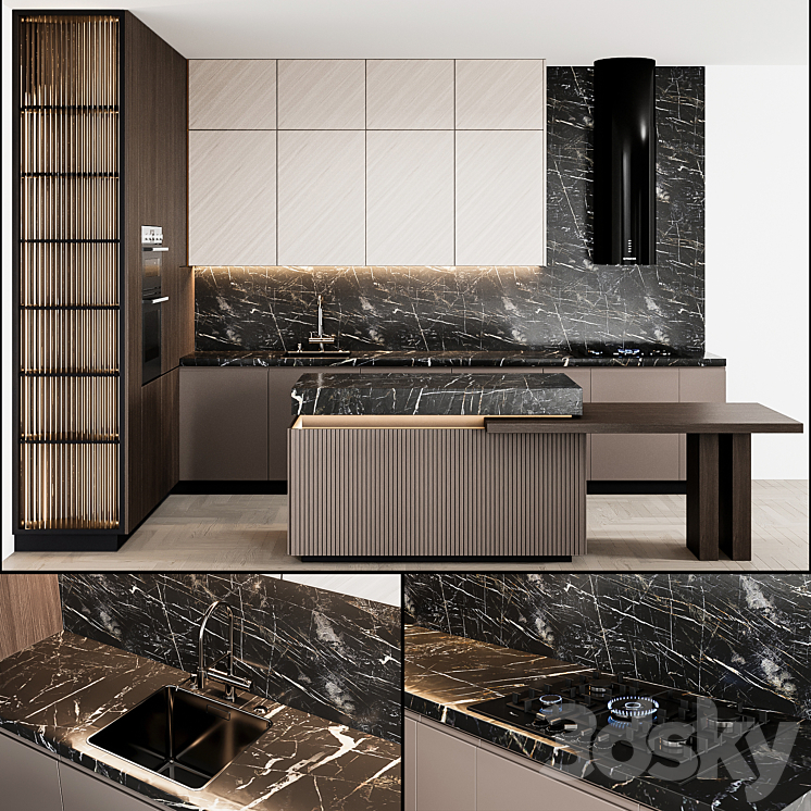 kitchen_modern65 3DS Max - thumbnail 1