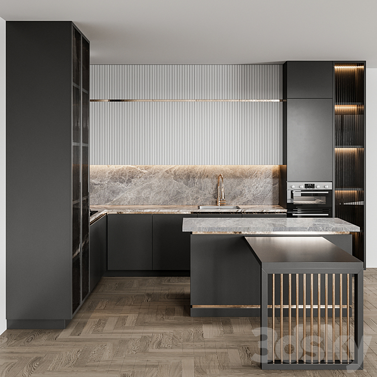 kitchen_modern92 3DS Max Model - thumbnail 2