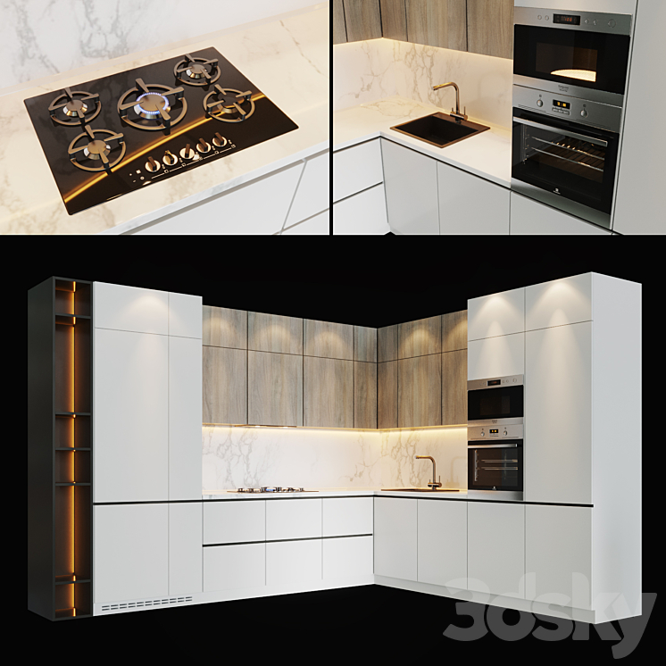 Kitchen_v19 3DS Max - thumbnail 1