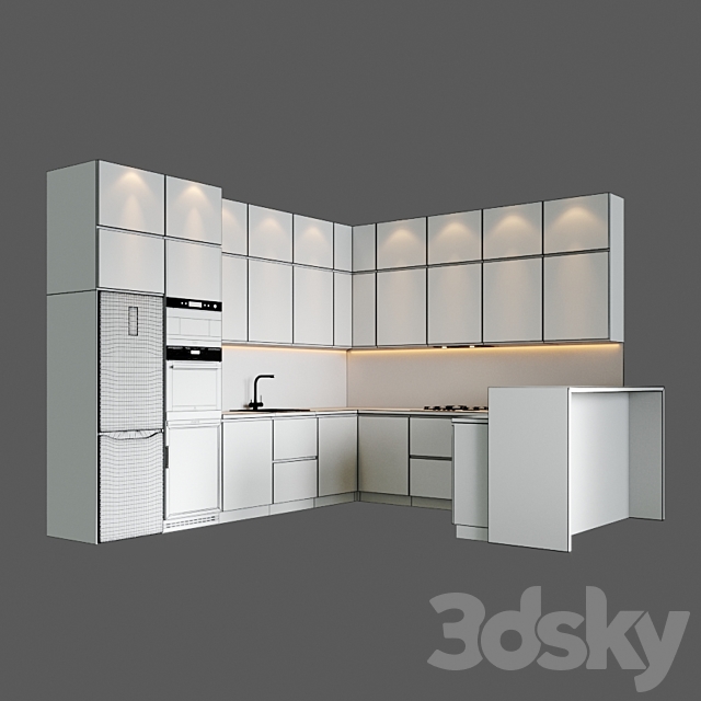 Kitchen_v20 3DS Max Model - thumbnail 2