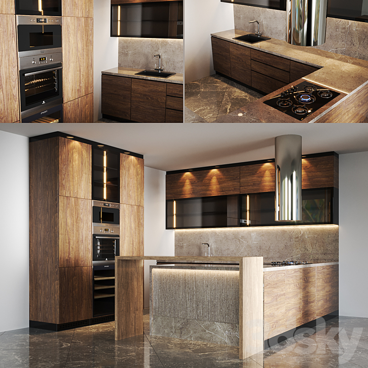 Kitchen_v21 3DS Max - thumbnail 1