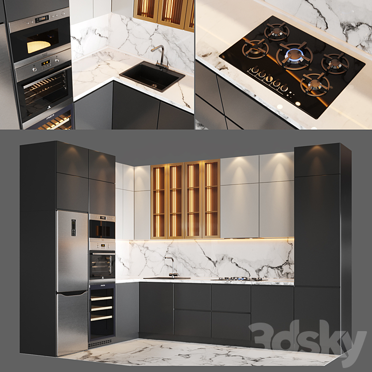 Kitchen_v28 3DS Max - thumbnail 1