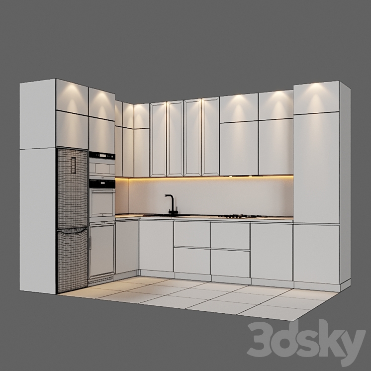 Kitchen_v28 3DS Max - thumbnail 2