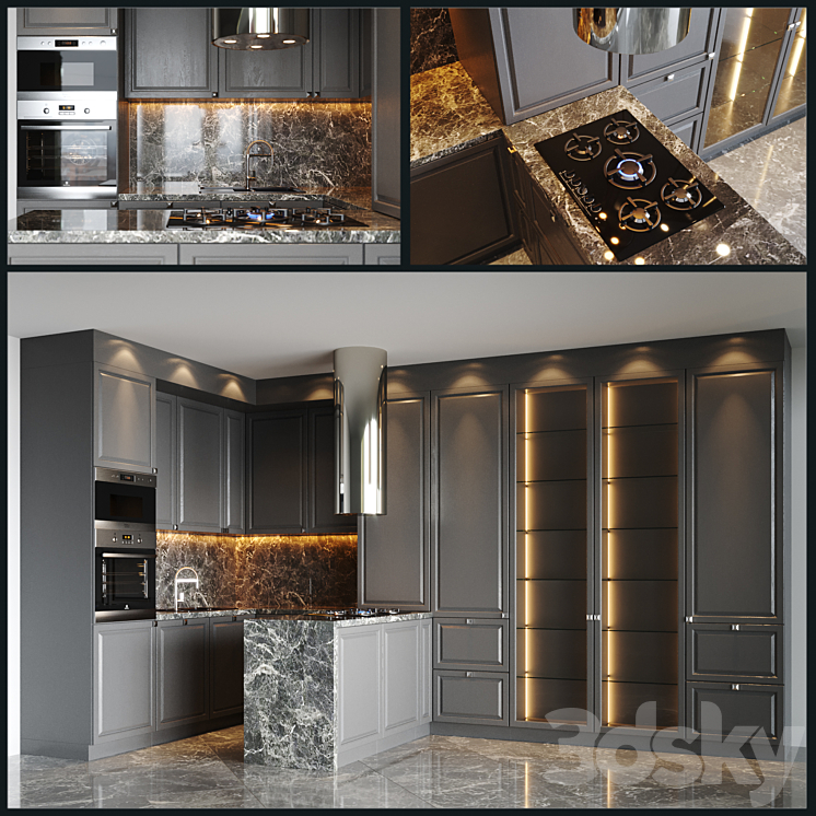 Kitchen_v5 3DS Max - thumbnail 1