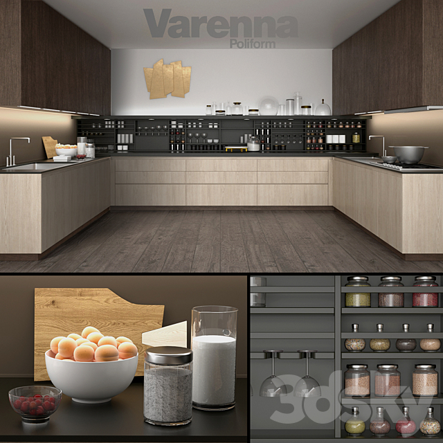 Kitchen_Varena_Poliform 3DSMax File - thumbnail 1