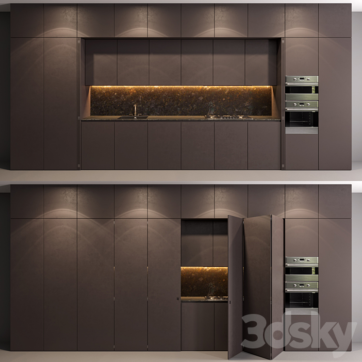 Leicht kitchen 3DS Max - thumbnail 1