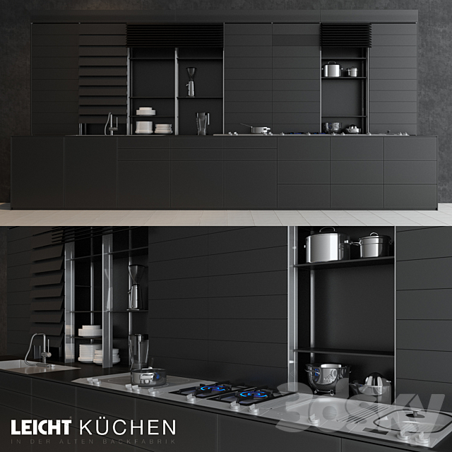 leicht kitchen 3DSMax File - thumbnail 1