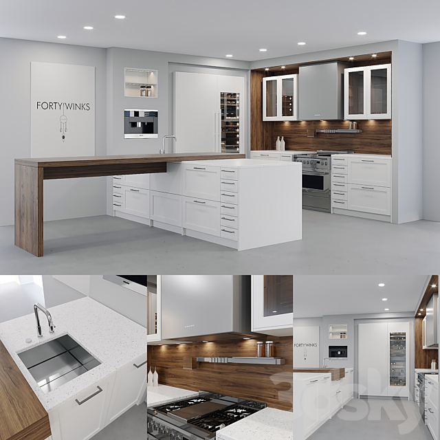 Leicht kitchen tradtional style 3DSMax File - thumbnail 1