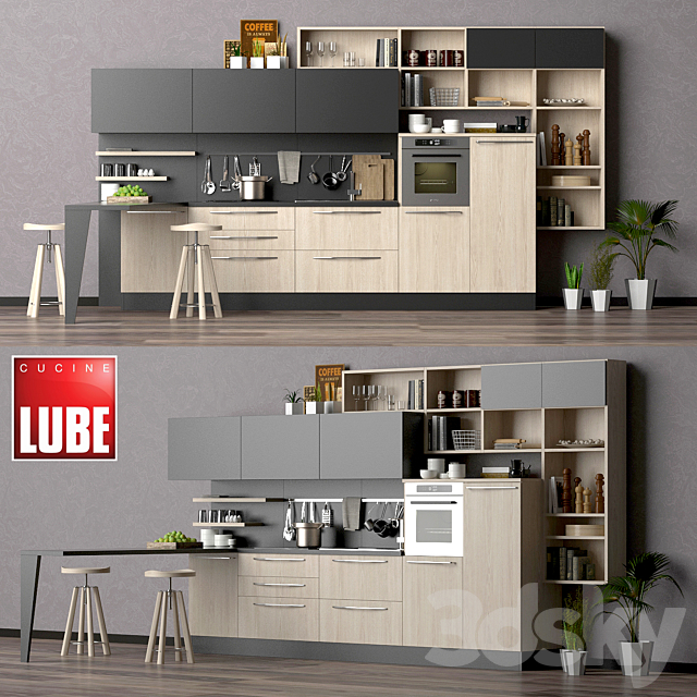 LUBE_CUCINE kitchen 3DSMax File - thumbnail 1