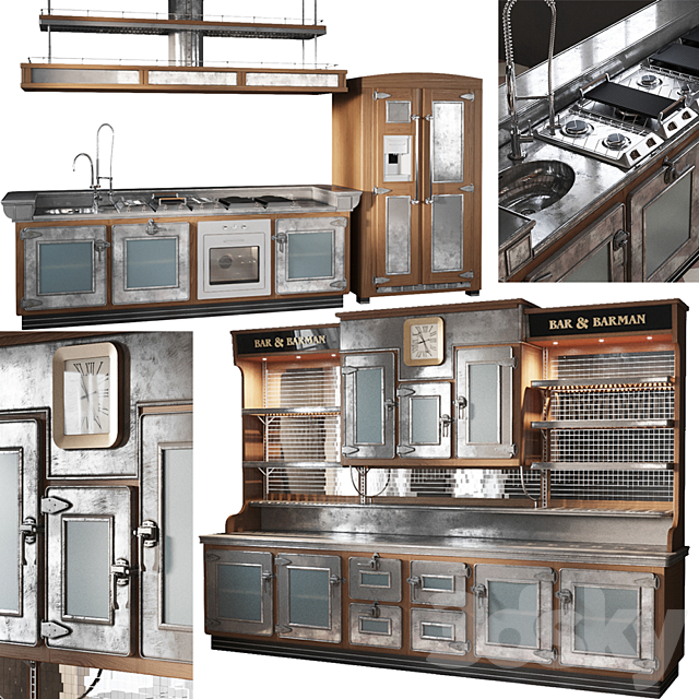 Marchi Cucine BAR & BARMAN 3DSMax File - thumbnail 1