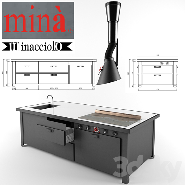 Minacciolo Mina 3ds Max - thumbnail 1