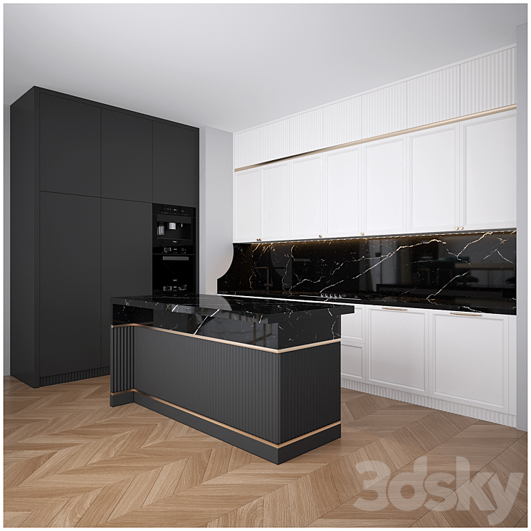 Modern Kitchen 06 3DS Max - thumbnail 1