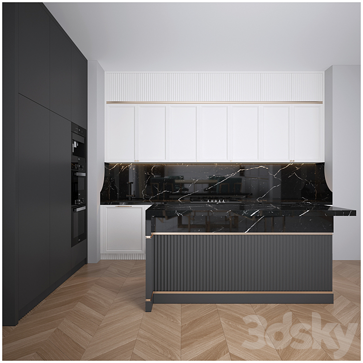 Modern Kitchen 06 3DS Max - thumbnail 2