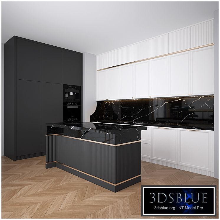 Modern Kitchen 06 3DS Max - thumbnail 3