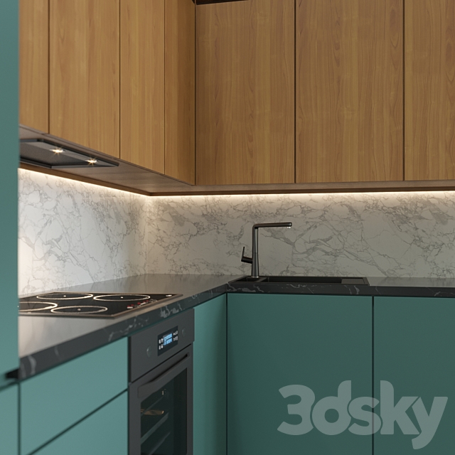 Modern Kitchen 30 3DS Max Model - thumbnail 2