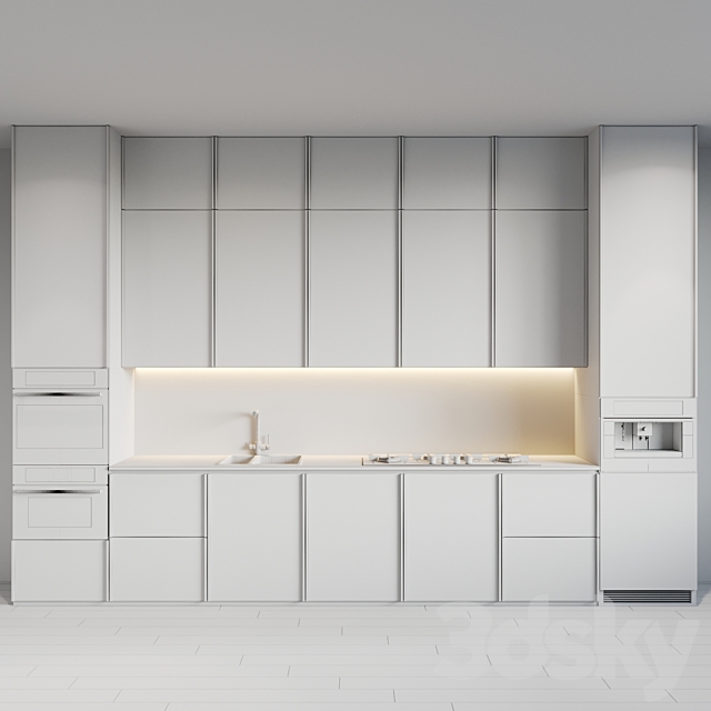 modern kitchen 47 3DS Max Model - thumbnail 3