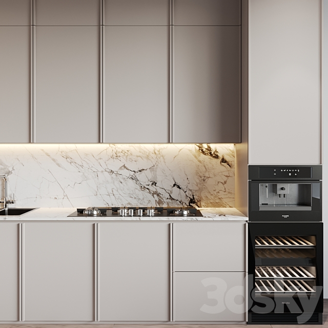 modern kitchen 47 3DS Max Model - thumbnail 5