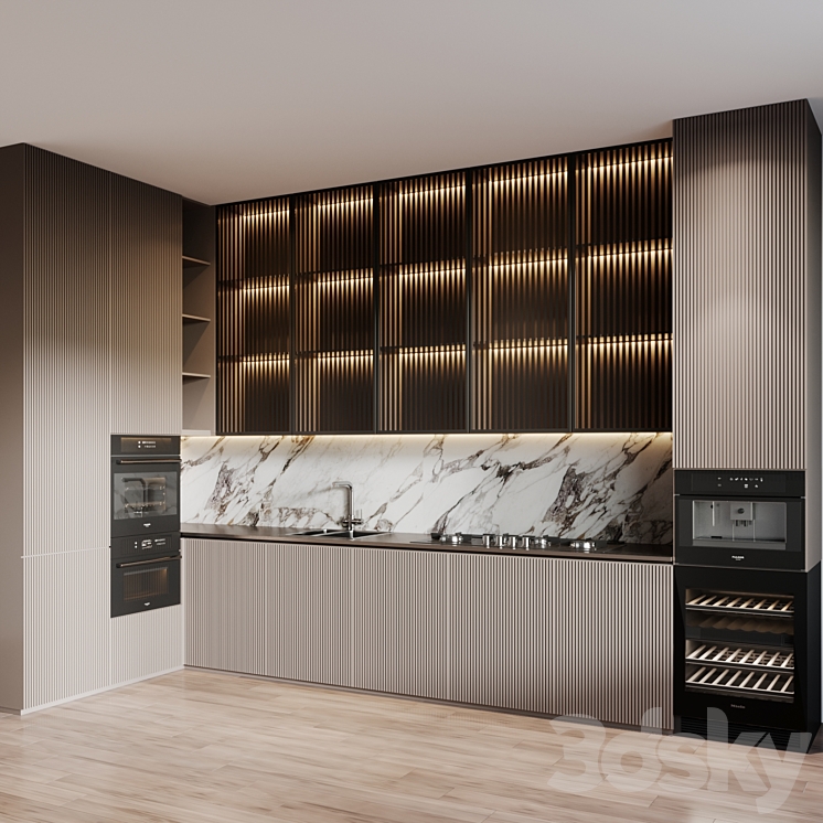 modern kitchen 51 3DS Max Model - thumbnail 2