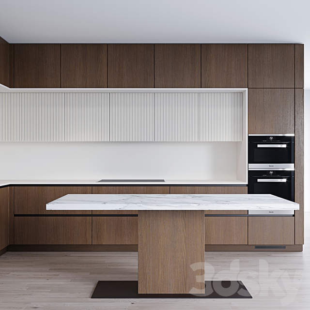 Modern kitchen 8 3DS Max Model - thumbnail 4