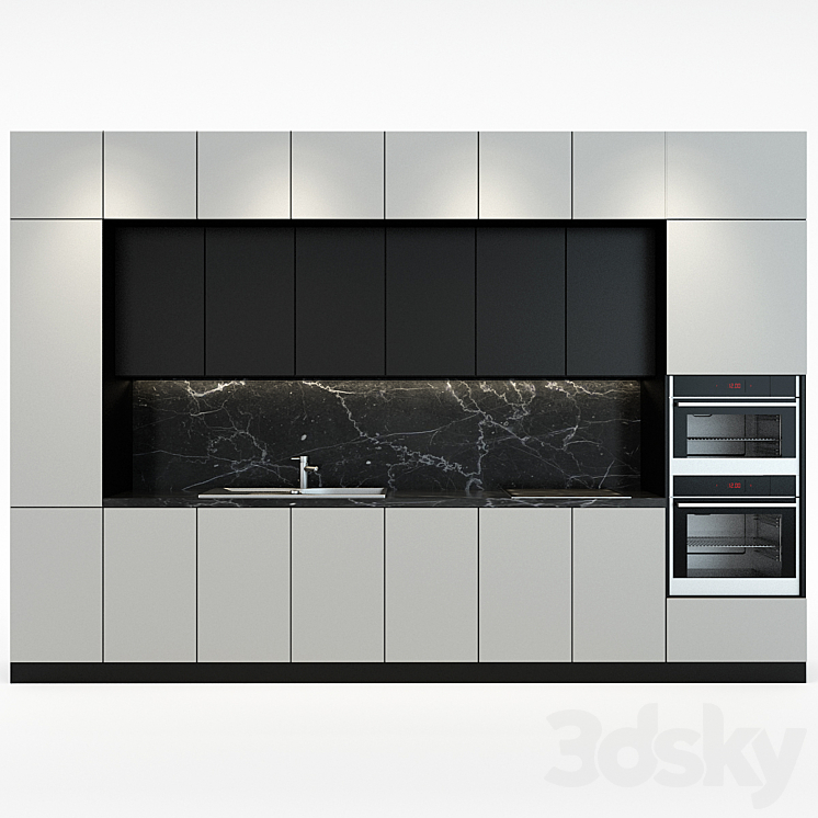 Modern kitchen _02 3DS Max - thumbnail 1