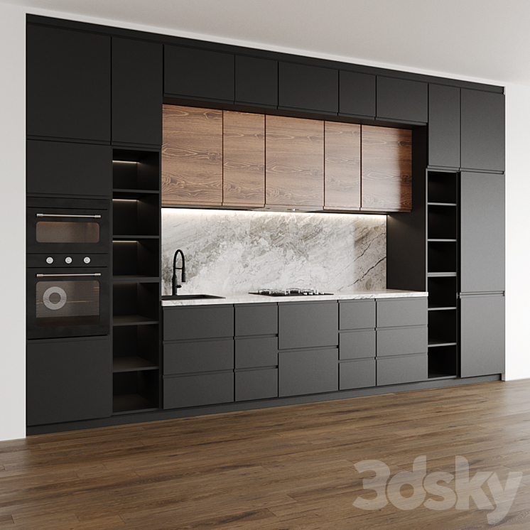 Modern kitchen Ikea Voxtorp 3DS Max - thumbnail 2