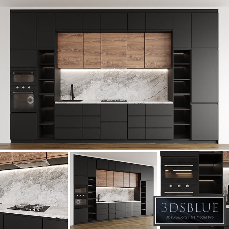 Modern kitchen Ikea Voxtorp 3DS Max - thumbnail 3