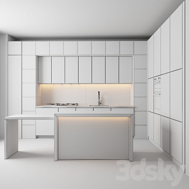 modern kitchen with island 006 3DSMax File - thumbnail 5