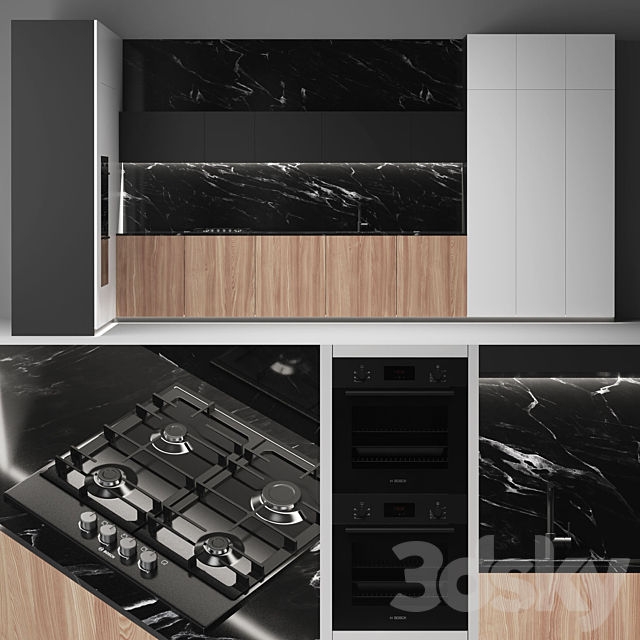 Modern kitchen_01 3DSMax File - thumbnail 1