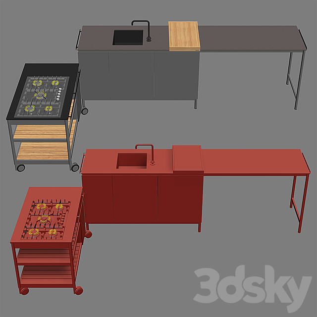 NORMA Outdoor Kitchen 3DSMax File - thumbnail 5