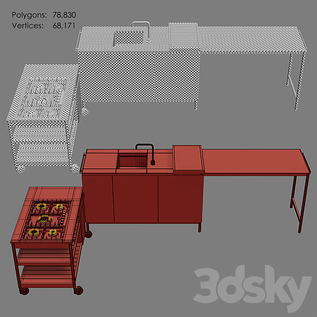 NORMA Outdoor Kitchen 3DSMax File - thumbnail 6