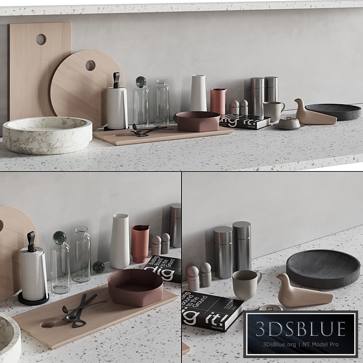 066 Kitchen Decor Set Accessories 01 3DS Max - thumbnail 3