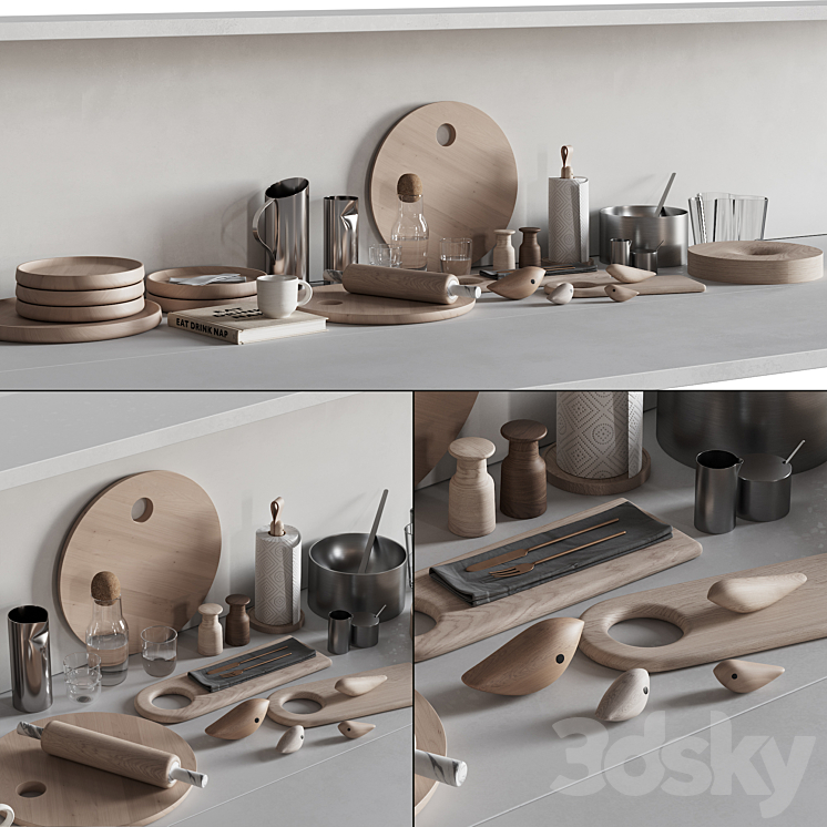 067 Kitchen Decor Set Accessories 02 3DS Max - thumbnail 1