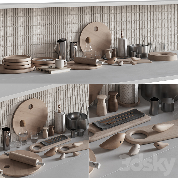 067 Kitchen Decor Set Accessories 02 3DS Max - thumbnail 2