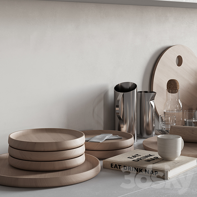 067 Kitchen Decor Set Accessories 02 3DSMax File - thumbnail 4