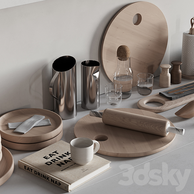 067 Kitchen Decor Set Accessories 02 3DSMax File - thumbnail 5