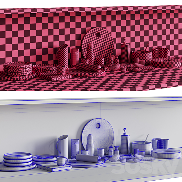 067 Kitchen Decor Set Accessories 02 3DSMax File - thumbnail 7