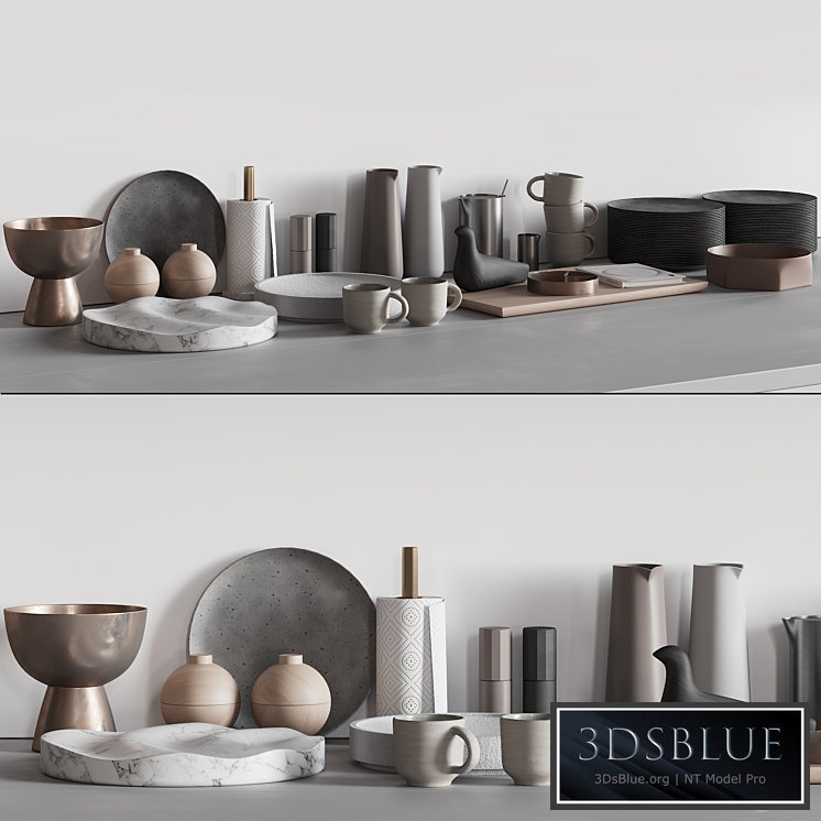 068_Kitchen decor set ACCESSORIES 03 3DS Max - thumbnail 3