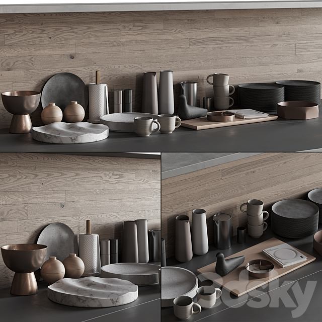 068_Kitchen decor set ACCESSORIES 03 3DSMax File - thumbnail 2