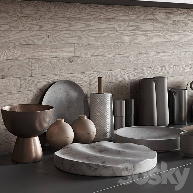 068_Kitchen decor set ACCESSORIES 03 3DSMax File - thumbnail 3