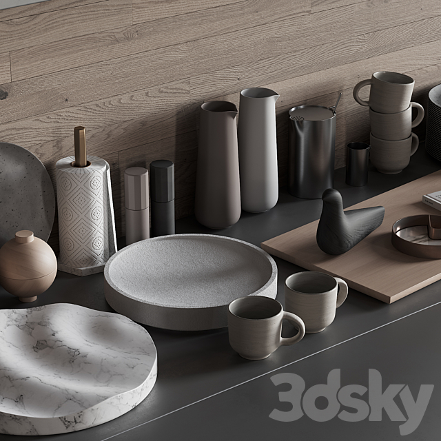 068_Kitchen decor set ACCESSORIES 03 3DSMax File - thumbnail 4