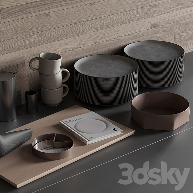 068_Kitchen decor set ACCESSORIES 03 3DSMax File - thumbnail 6