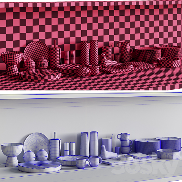 068_Kitchen decor set ACCESSORIES 03 3DSMax File - thumbnail 7