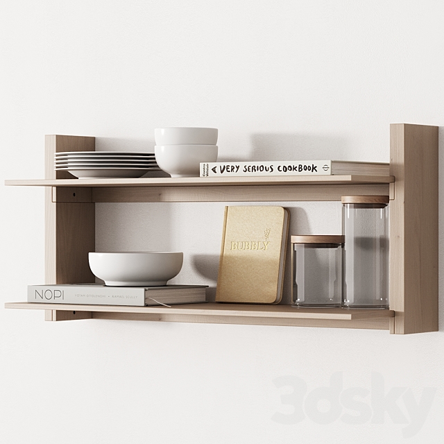 162 kitchen decor set accessories 05 dishes and books 01 3DSMax File - thumbnail 4