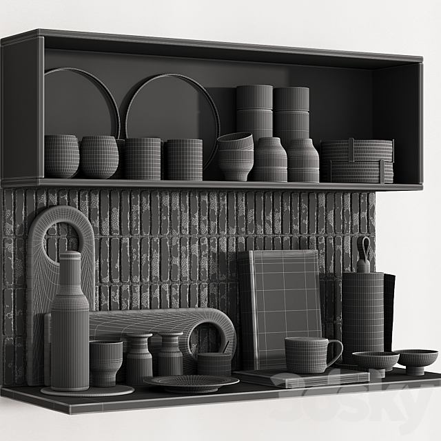 163 kitchen decor set accessories 06 scandi nordic menu 01 3DSMax File - thumbnail 7