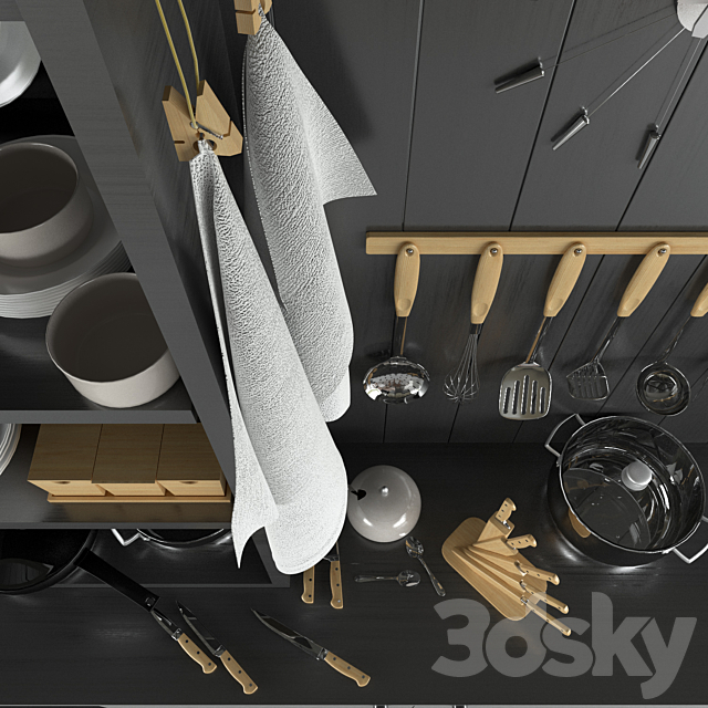 A set of kitchen 3DSMax File - thumbnail 3