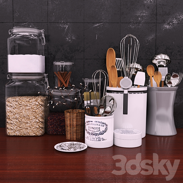 Accessories for kitchen and restaurant 5 3DSMax File - thumbnail 1