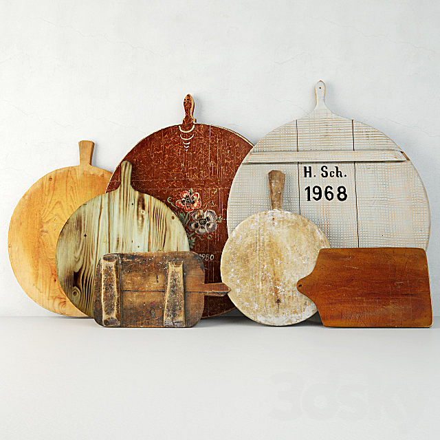 Antique Cutting Boards 3DSMax File - thumbnail 1