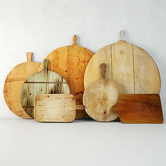 Antique Cutting Boards 3DSMax File - thumbnail 2