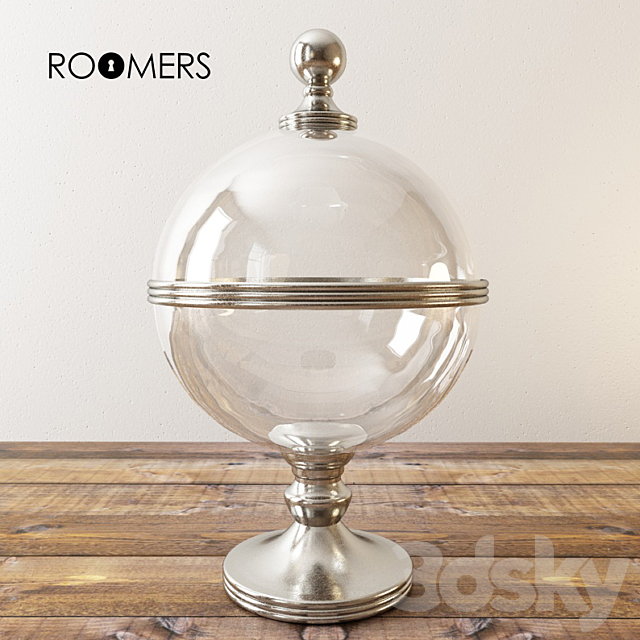 Bowl with lid Roomers 3ds Max - thumbnail 1